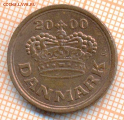 Дания 50 эре 2000 г., до 11.03.2024 г. в 22.00 по Москве - Дания 50 эре 2000 273