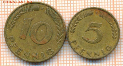 Германия 5,10пф 1950 г., до 11.03.2024 г. в 22.00 по Москве - Германия 5,10 пф 1950 274