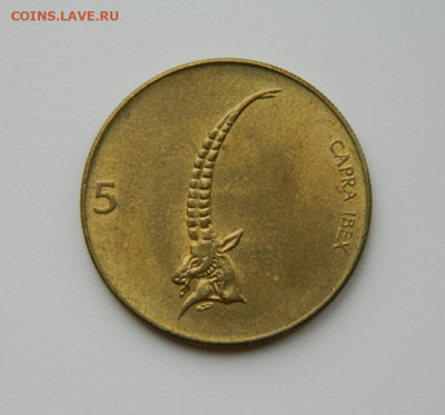 Словения 5 толаров 1992 г. (Фауна) до 11.03.24 - DSCN4476.JPG