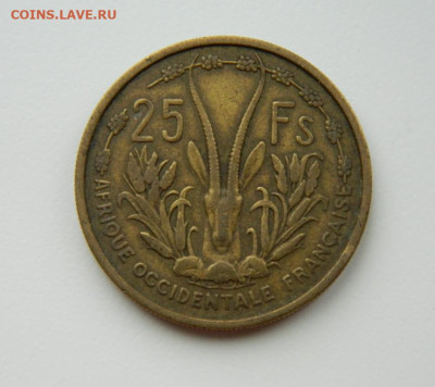 Французская Западная Африка 25 франков 1956г(Фауна) до 11.03 - DSCN4435.JPG