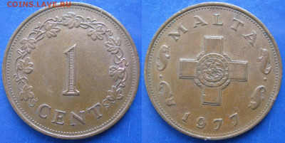 Мальта 1 цент 1977 до 11-03-24 в 22:00 - Мальта 1 цент 1977    6618
