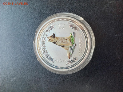 1 доллар 2006 Год собаки цветная Серебро До 10.03.2024 20-00 - 20240306_192459