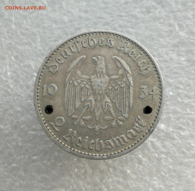 2 марки 1934г Кирха подписная двор J до 10.03 в 22-00 - IMG_20240226_161455