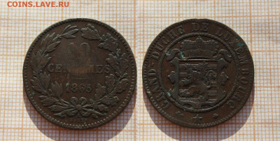 6 монет Старой Европы 1771 - 1892гг. До 12.03.24 в 22:00 - Люксембург
