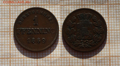 6 монет Старой Германии 1752-1869. До 12.03.24 в 22:00 - 1869