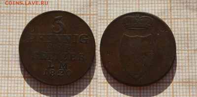 6 монет Старой Германии 1752-1869. До 12.03.24 в 22:00 - 1820