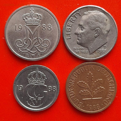 ФИКС: 1988 год – Монеты Мира – до ухода в архив. - 1988-5