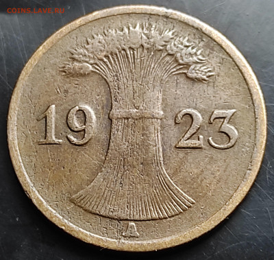 Германия 1 пфенниг 1923 А до 11.03.2024 - IMG_20240306_170032