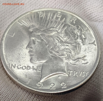 1 Доллар США 1922 (Мирный) UNC до 11.03.2024 - 22