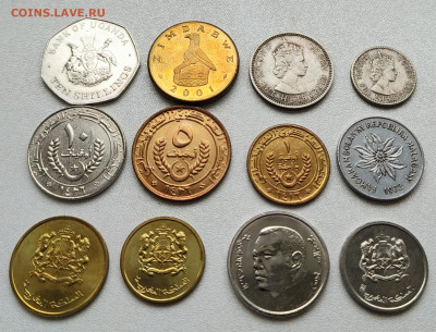 Монеты Африки, 12 шт,  до 14.03 14:00 - lot2-01