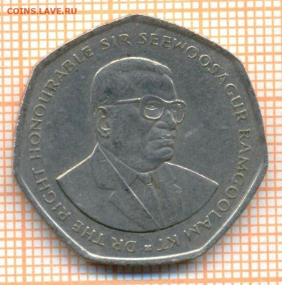 Маврикий 10 рупий 2000 г., до 14.03.2024 г. в 22.00 по Москв - Маврикий 10 рупий 1997 35 110а