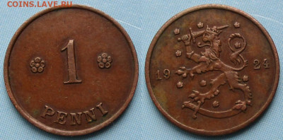 Финляндия 1 пенни 1924 до 14-03-24 в 22:00 - Финляндия 1 пенни 1924    239-ас128-13159