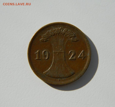 Германия 2 рейхспфеннига 1924 г. "F" до 14.03.24 - DSCN4674.JPG