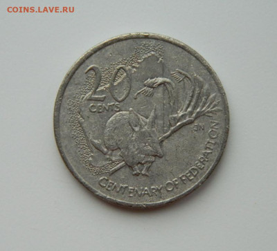 Австралия 20 центов 2001 г. (Юбилейная) Фауна  до 14.03.24 - DSCN3696.JPG