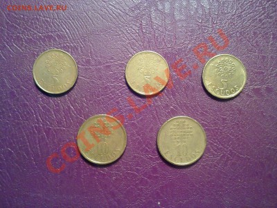 Лот №2 Португалия 5 монет (без повт) до 16.01.12 22:00 - 13012012358