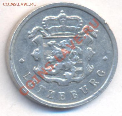 Люксембург 25 сантимов 1957 г. До 15.01.12 г. 21-00 МСК. - Люкс 57.1