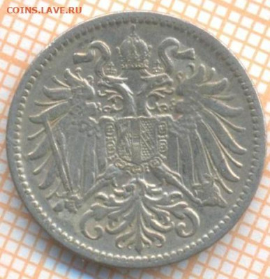 Австрия 10 геллеров 1909 г., до 15.03.2024 г. в 22.00 по Мос - Австрия 10 геллеров 1909 20 37а