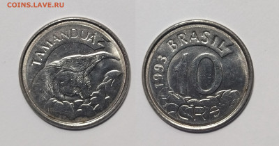 Бразилия 10 крузейро 1993 г, муравьед Тамандуа - 12.03 - IMG_20240308_103528