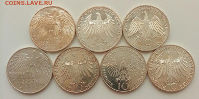 Германия, 10 марок 1972 (олимпиада, 7 штук) до 14.03.24 - IMG_20240310_085450