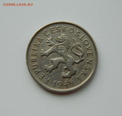 Чехословакия 2 кроны 1948 г. до 16.03.24 - DSCN4764.JPG