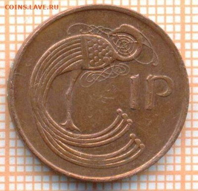 Ирландия 1 пенни 1995 г., до 16.03.2024 г. в 22.00 по Москве - Ирландия 1 пенни 1995 10 61а