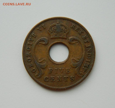 Британская Восточная Африка 5 центов 1942 г. до 16.03.24 - DSCN4745.JPG