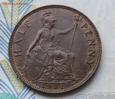 Великобритания ½ пенни 1931 до 15.03.2024 - Великобритания ½ пенни 31.JPG