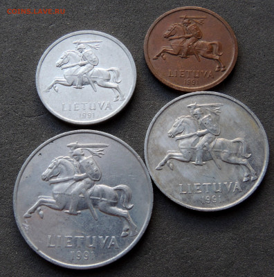 Литва 4 монеты 1991 до 15.03.2024 - Литва х4 .JPG