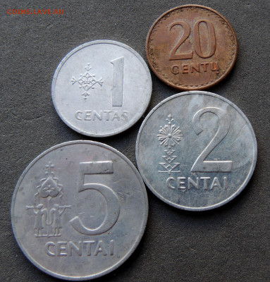 Литва 4 монеты 1991 до 15.03.2024 - Литва х4.JPG