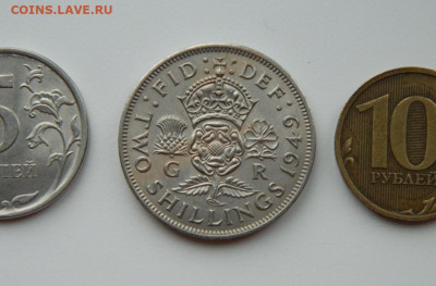 Великобритания 2 шиллинга (1 флорин) 1949 г. до 16.03.24 - DSCN4458.JPG