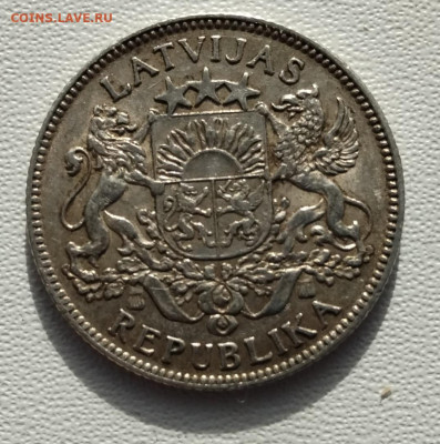 Латвия 1 лат 1924 - 1-1