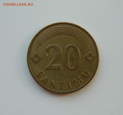 Латвия 20 сантимов 1992 г. до 17.03.24 - DSCN4843.JPG