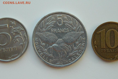 Фр. Новая Каледония 5 франков 1999 г.(Фауна) до 17.03.24 - DSCN4863.JPG