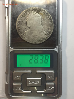 Франция 1 экю 1726, Людовик XV до 18.03.2024 - E4F8F834-105C-4FDF-BC80-CF9B48F91138