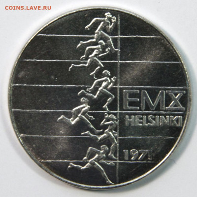 Финляндия 1971 10 марок ЧМ по ЛА UNC до 17.03 в 22:10 - Финляндия 10 марок 1971 ЧМ по легкой атлетике