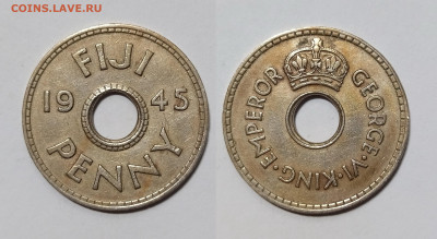 Фиджи 1 пенни 1945 года Георг VI - 16.03 - IMG_20240310_203927