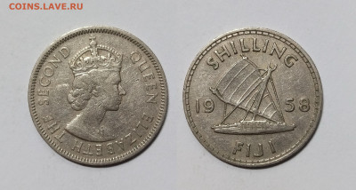 Фиджи шиллинг 1958 г Елизавета II - 16.03 - IMG_20240310_204435