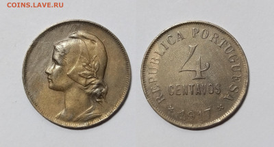 Португалия 4 сентаво 1917 года - 16.03 - IMG_20240310_203443