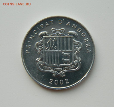 Андорра 1 сантим 2002 г. (Юбилейная)  до 19.03.24 - DSCN4959.JPG