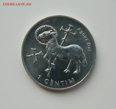 Андорра 1 сантим 2002 г. (Юбилейная)  до 19.03.24 - DSCN4958.JPG