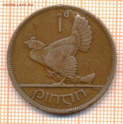 Ирландия 1 пенни 1928 г., до 20.03.2024 г. в 22.00 по Москве - Ирландия 1 пенни 1928 358а