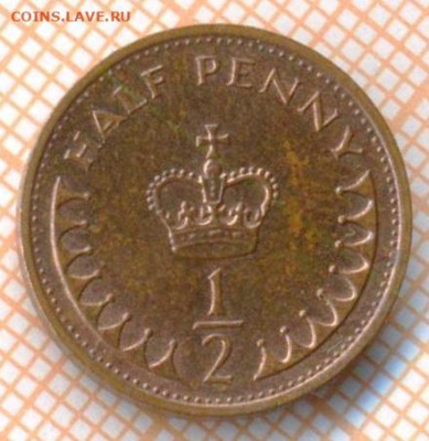 2 пенни 1982 г., до 20.03.2024 г. в 22.00 п - Великобритания полпенни 1982 360а