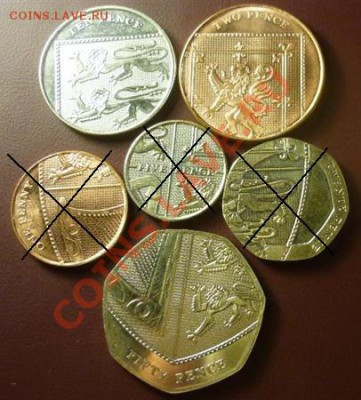 куплю монеты Великобритании с гербом королевства - 2707165-1