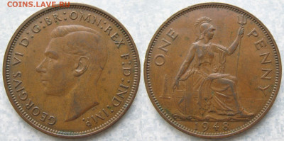 Великобритания 1 пенни 1948 до 20-03-24 в 22:00 - Великобритания 1 пенни 1948    202-к89-4503
