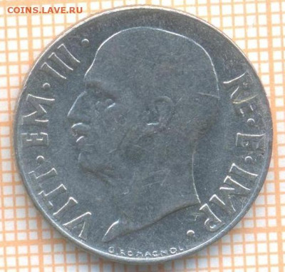 Италия 20 чент 1941 г., до 22.03.2024 г. в 22.00 по Москве - Италия 20 чентезимо 1941 354а
