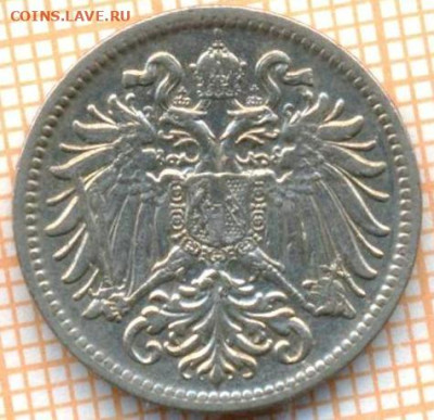 Австрия 10 геллеров 1909 г., до 22.03.2024 г. в 22.00 по Мос - Австрия 10 гел 1909 357а