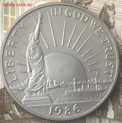 США 50 центов 1986г. Нация иммигрантов с 200 руб. до 19.03.2 - 1.JPG