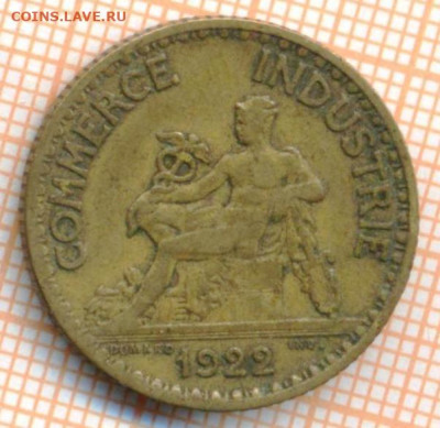 Франция 1 франк 1922 г., до  23.03.2024 г. в 22.00 по Москве - Франция 1 франк 1922 364