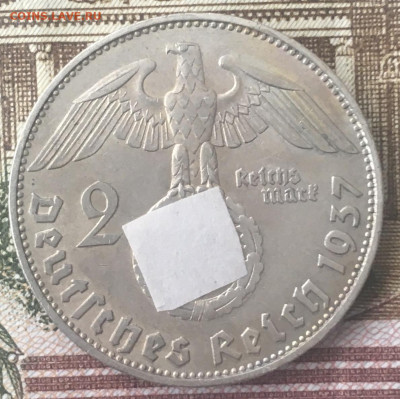 2 рейхсмари 1937D с 200 руб. до 21.03.2024 в 22.00 - IMG_E7723.JPG