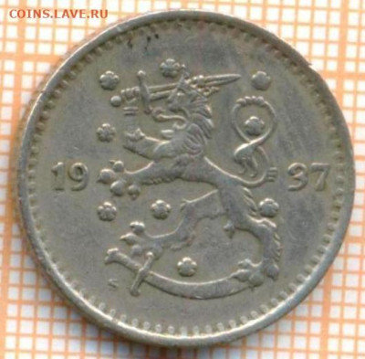 Финляндия 1 марка 1937 г., до 23.03.2024 г. в 22.00 по Москв - Финляндия 1 марка 1937 444